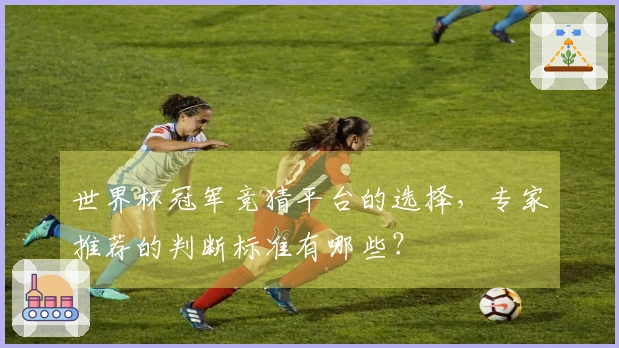 世界杯冠军竞猜平台的选择，专家推荐的判断标准有哪些？